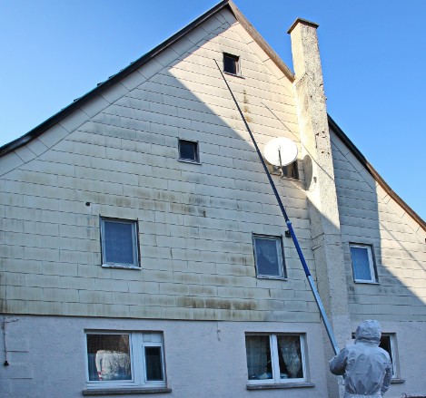 Teleskopstangensystem Fassadenreinigung